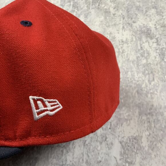New Era Washington Nationals Hat Mens 7 3/8 Red On-Field Fitted Cap MLB - Picture 3 of 8